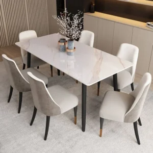 Aadelle 6 Seater Dining Table Set