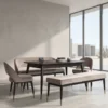 Aadiz 6 Seater Dining Table Set with Bench
