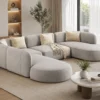 Aadley U-Shape Curved Sectional Sofa