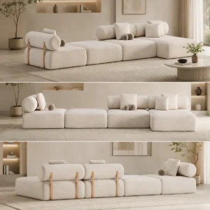Aadora Strap-Detail Lounge Sofa