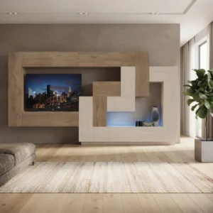 Aalix Asymmetrical TV Wall Unit