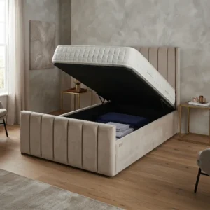 Aalure Channel-Paneled Storage Bed