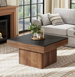 Aariz Fluted Square Coffee Table