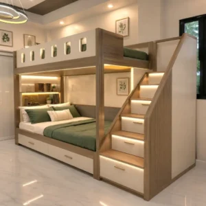 Aaben Bunk Bed with Storage Staircase
