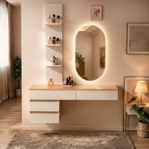 oval mirror dresser