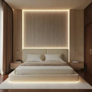Aavlir Ribbed Wall Panel Bed