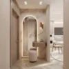 Arched LED Dressing Mirror & Cabinet