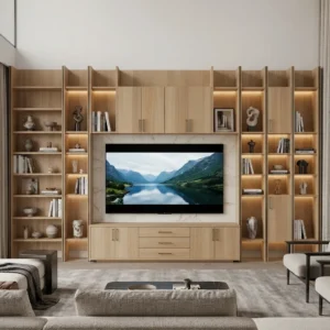 Aadzy Full-Wall TV Storage Unit
