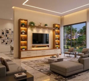 Aazy Two-Tier Storage TV Wall Unit